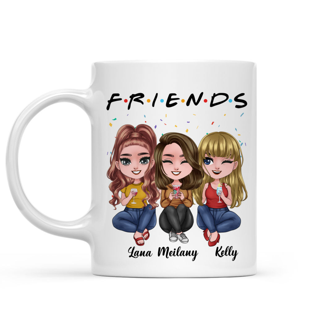 FRIENDS TV Show Mug Set, Pack of 2 Ceramic Mugs, Officially Licensed  Merchandise,300 milliliters