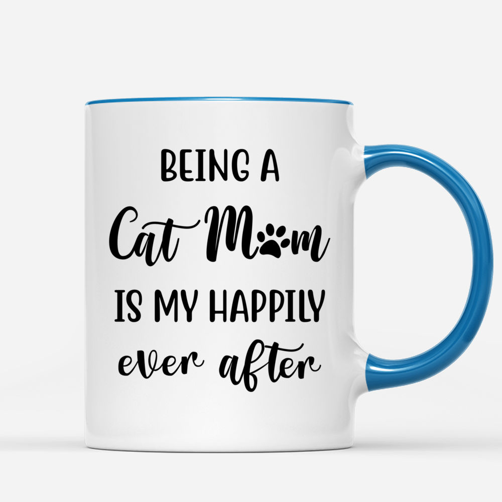 Cat Mom Mug Up To 5 Cats Girl And Cats Autumn Life Is Better - iTeeUS