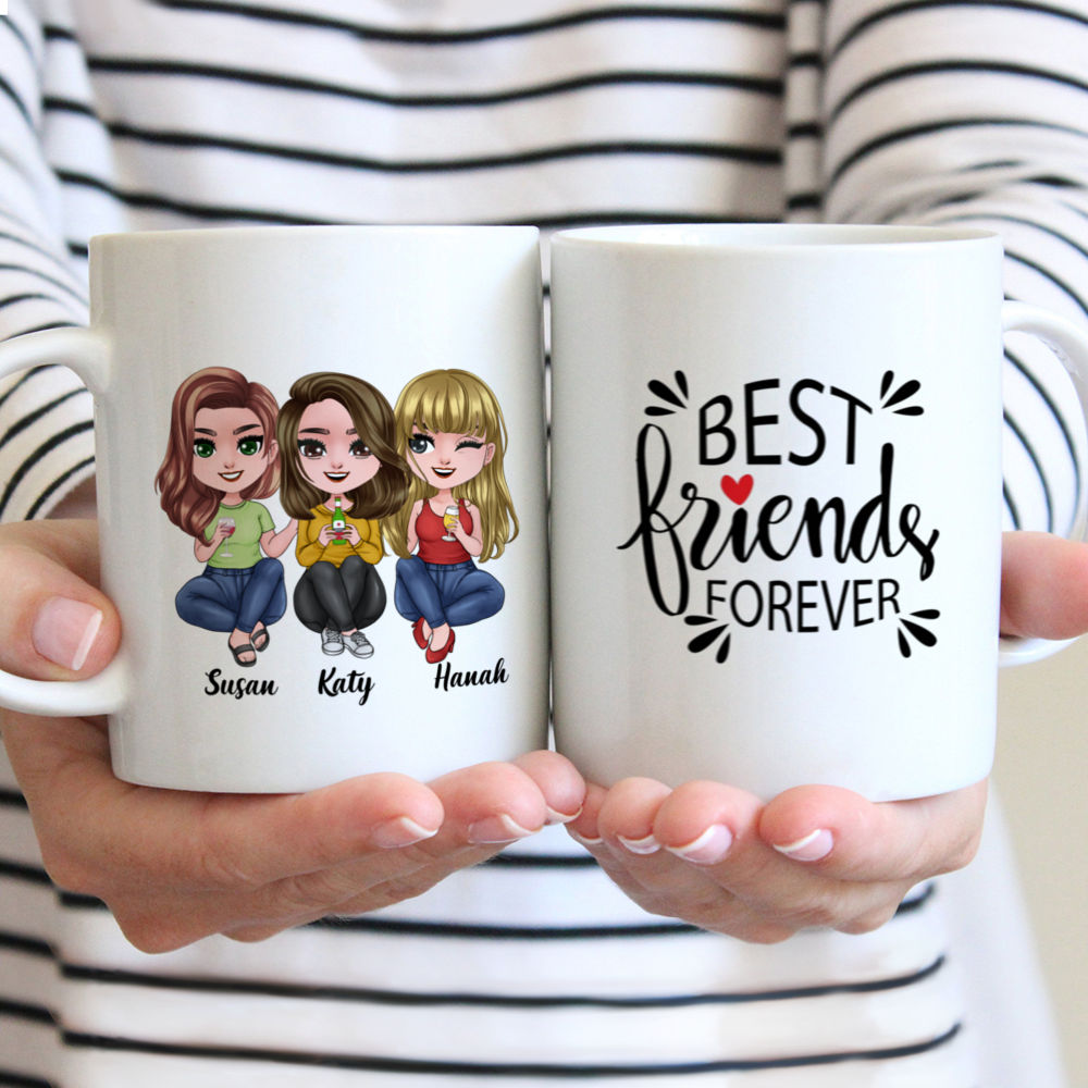 5 Best Friends Forever Travel Mug, Custom Best Friend Travel Mug