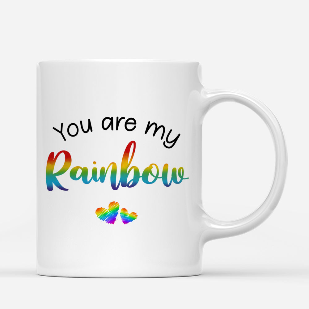 Personalized Mug - The Best Gift for Valentine's Day -  LGBT Couple - You are my rainbow - Couple Mug, Couple Gifts_2