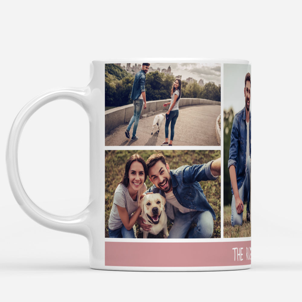 Photo Mug - Simply Family- Couple Photo Gifts, Wedding, Anniversary Gifts, Engagement, Valentine Gifts For Couples - Personalized Photo Mug