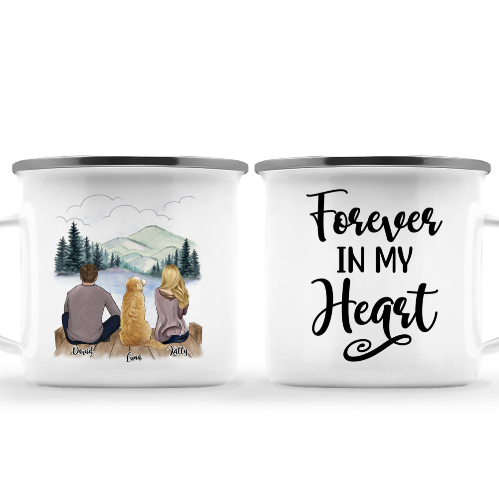 My Heart Belong to Her Him Couple Matching Mugs