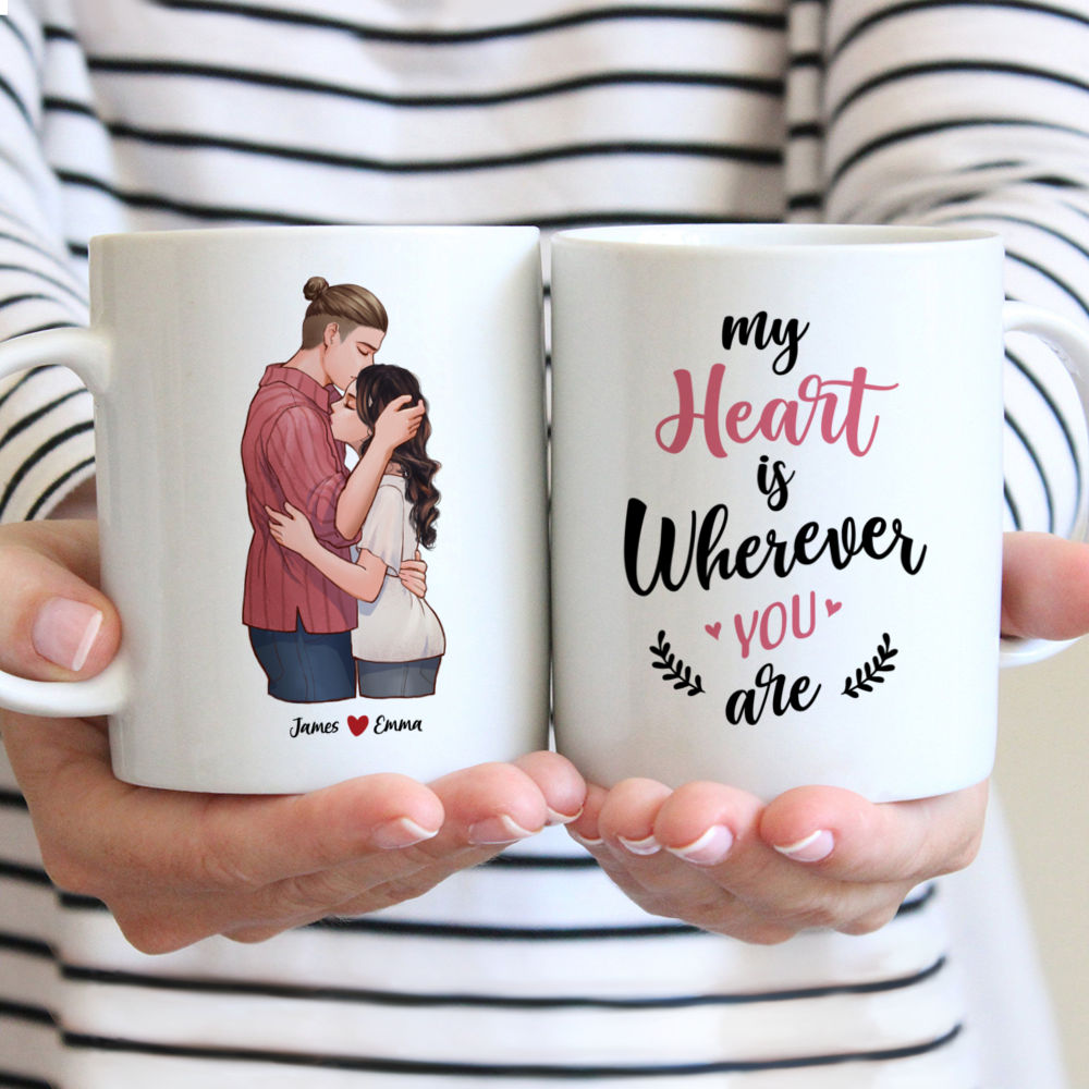 Personalized Mug - Couple Hugging - The Best Gift for Valentine's Day - Couple Mug, Couple Gifts
