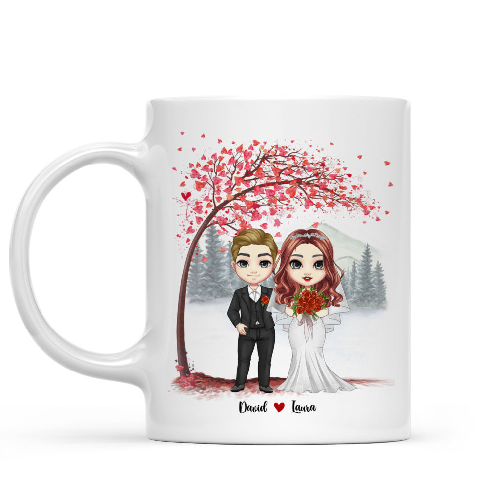 Personalized Mug - Couple Mug - I Will Always Love You With All My Heart, Happy Anniversary! - Wedding, Valentine's Day Gifts, Couple Gifts_2