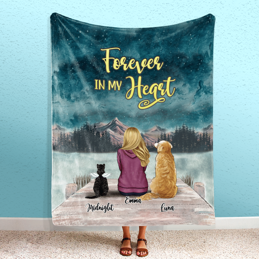 FurReal Blanket - Man/Women, Dog and Cat - Fur Mama (Custom Blankets - Cat  Lover, Dog Lover Gifts) Christmas Gifts