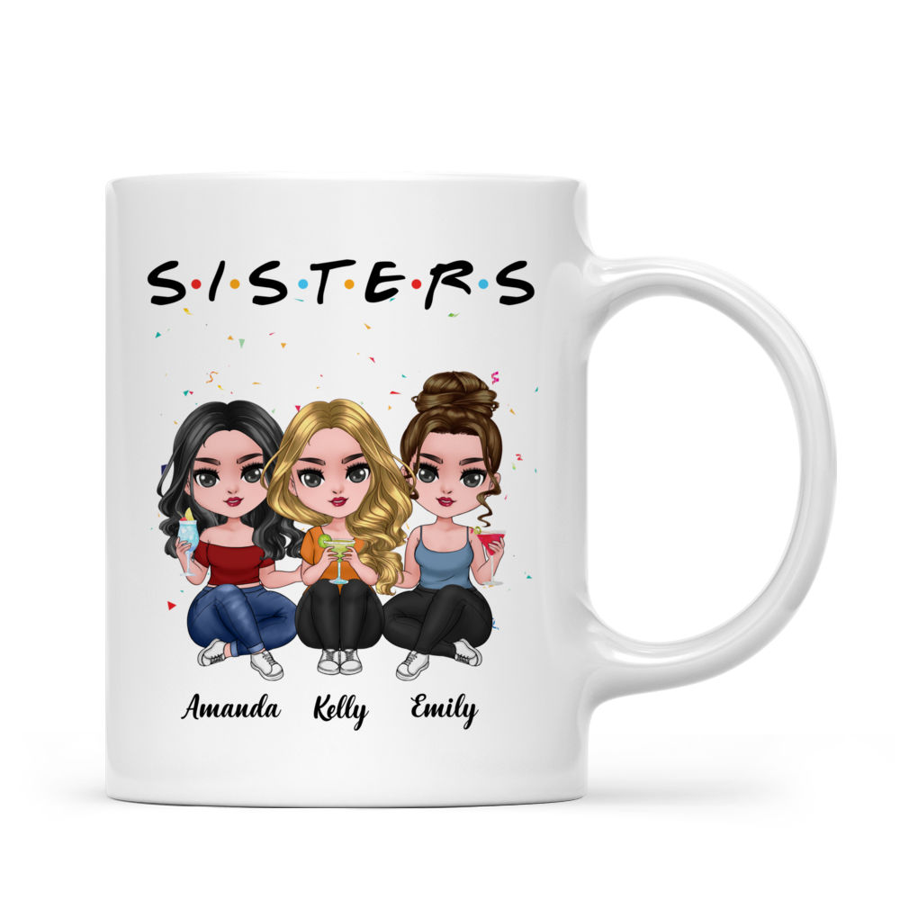 Personalized Mug - Up To 5 Dolls - Casual - SISTERS (1901)_2