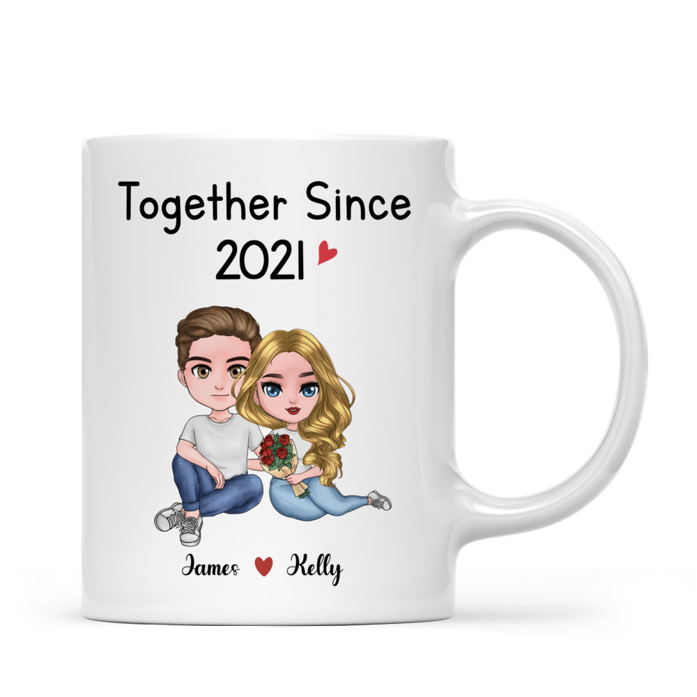 Personalized Mug - Couple Mug - Together Since Valentine's Day