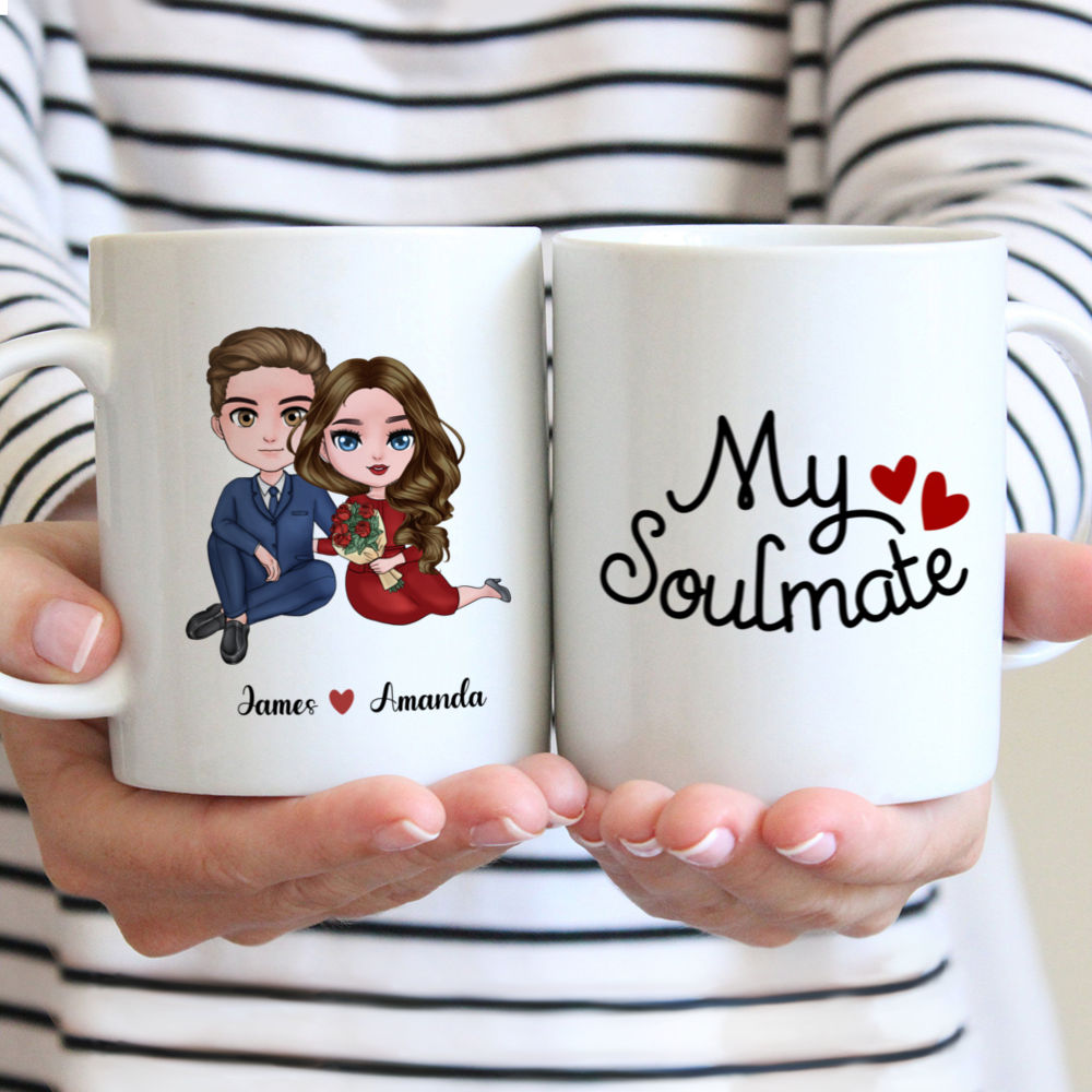 Personalized Mug - Couple Mug - My Soulmate - Valentine's Day Gifts, Couple Gifts, Gifts For Her, Him, Boyfriend, Girlfriend