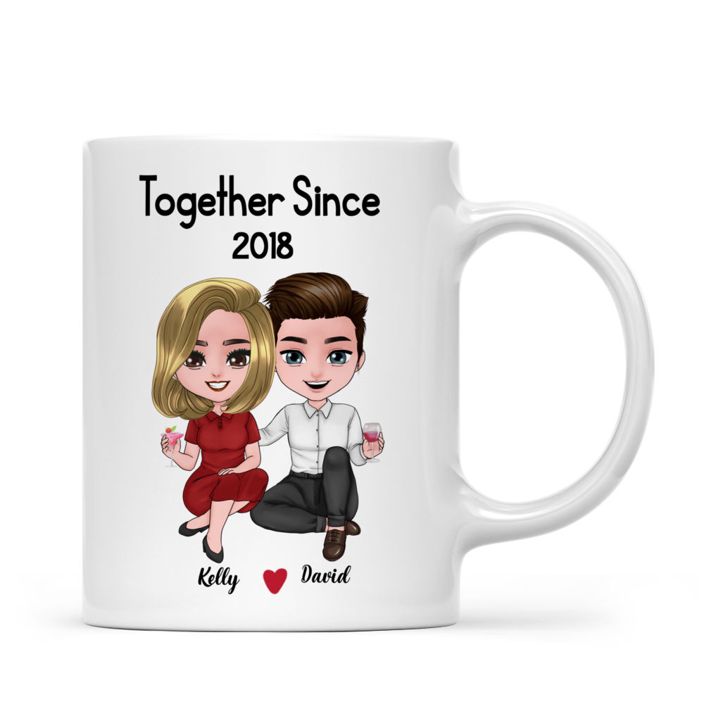 Personalized Mug - Couple Mug - Together Since Valentine's Day