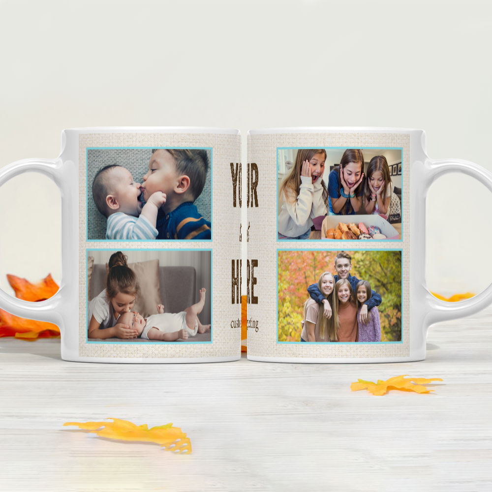 Personalized Photo Collage Travel Tumbler - 6 Photos