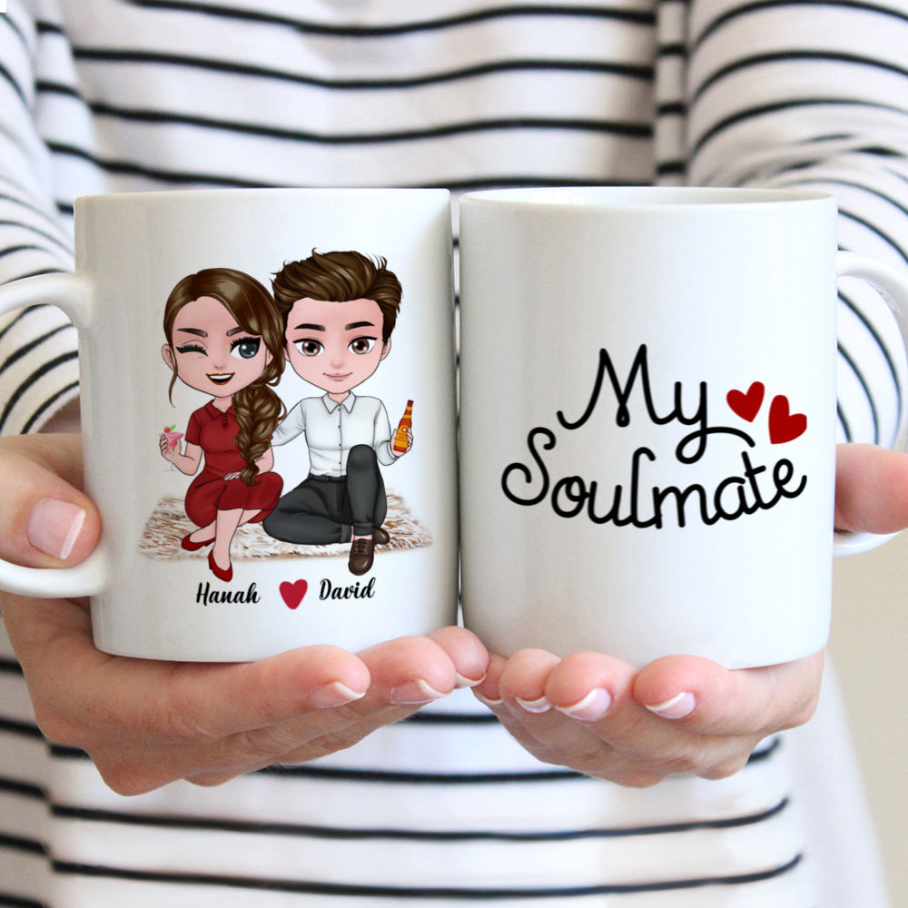 Personalized Mug - Couple chibi - My soulmate (T11167)