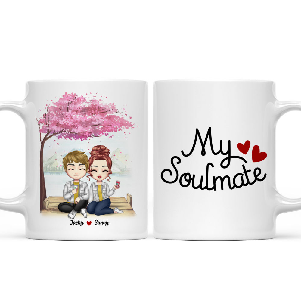 Personalized Mug - Valentine Couple Chibi - My Soulmate_3