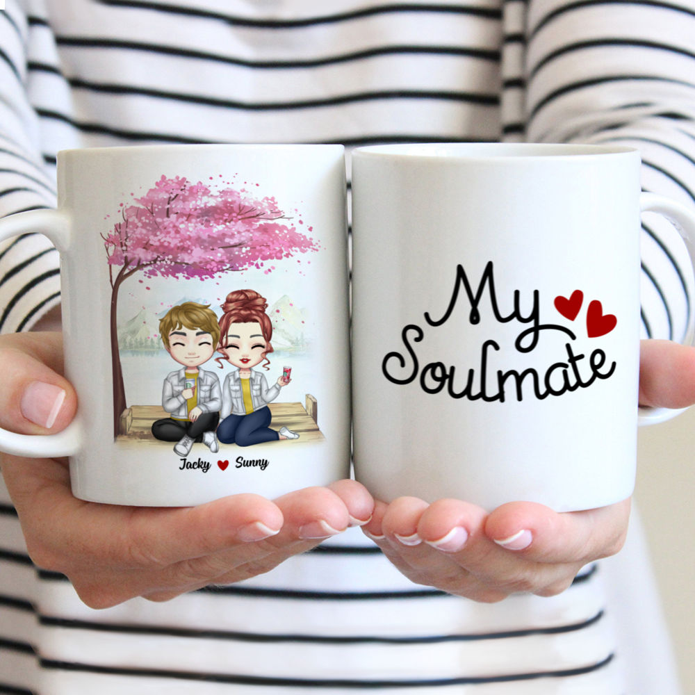 Personalized Mug - Valentine Couple Chibi - My Soulmate
