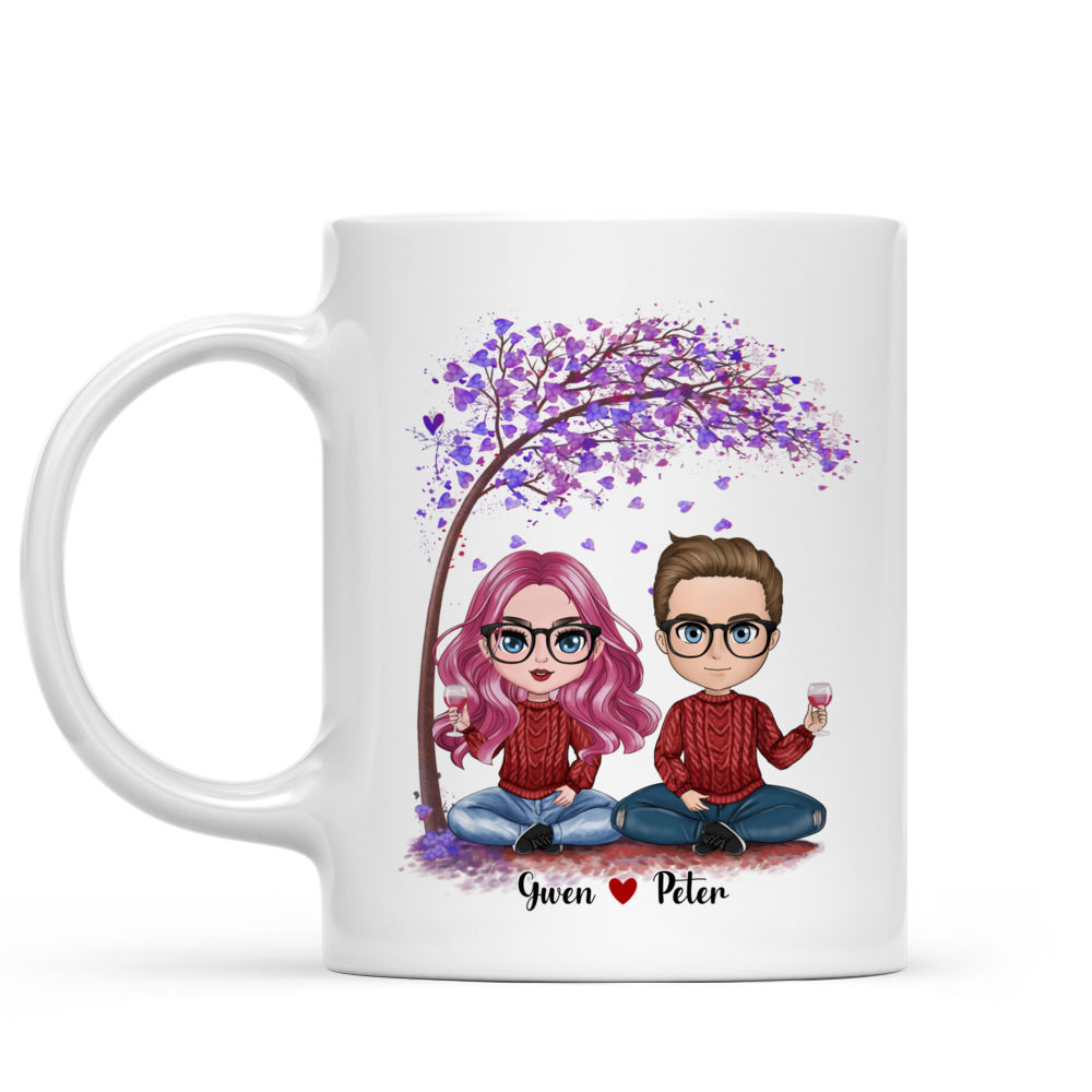 Personalized Mug - The Best Gift for Valentine's Day - Chibi Couple - I love you for all that you are, all that you have been and all that you will be_1