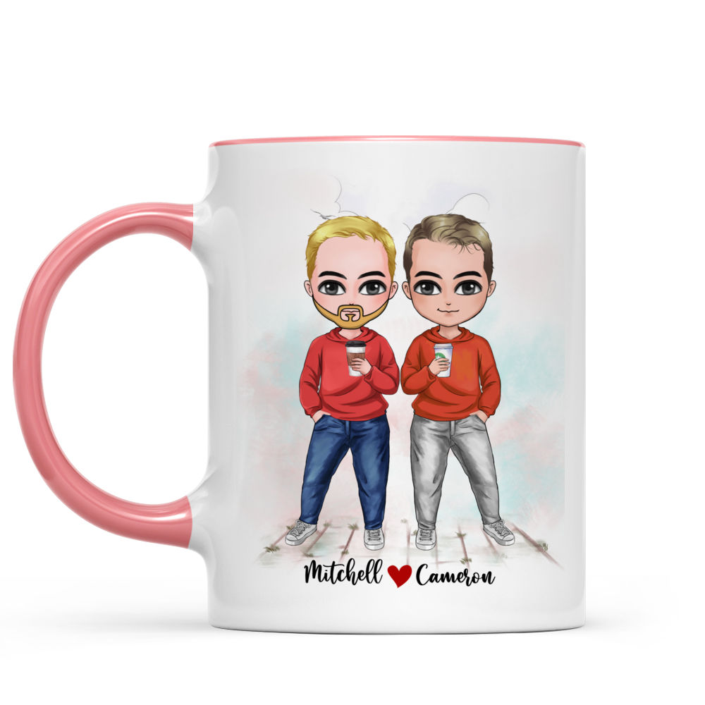 Personalized Valentine Funny Gift Beard And Butt Matching Mug - Bestiewisdom