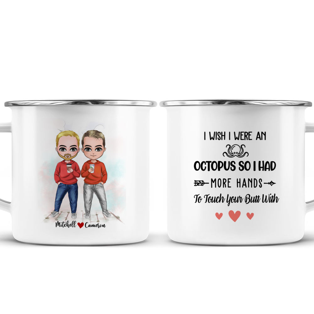 Personalized Valentine Funny Gift Beard And Butt Matching Mug - Bestiewisdom