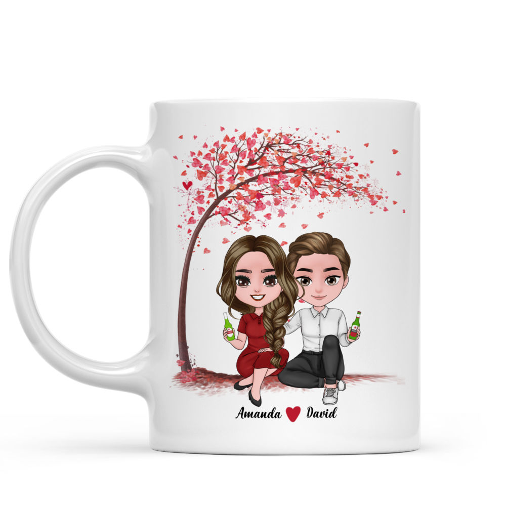 Personalized Mug - Couple - I love three things in this world. Sun, moon and you. Sun for morning, moon for night, and you forever_1