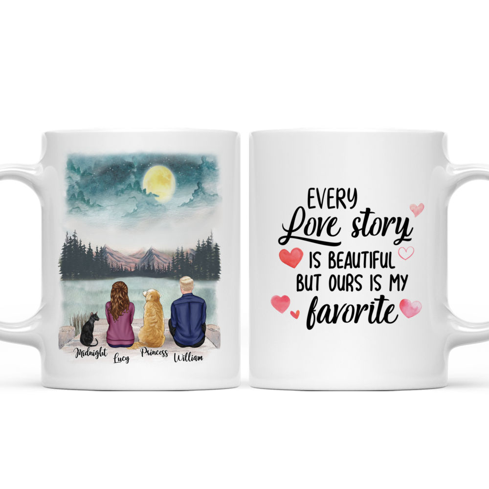 Personalized Mug - The Best Gift for Valentine's Day - Couple and Dog/Cat Mug - Every Love Story Is Beautiful But Ours Is My Favorite_3