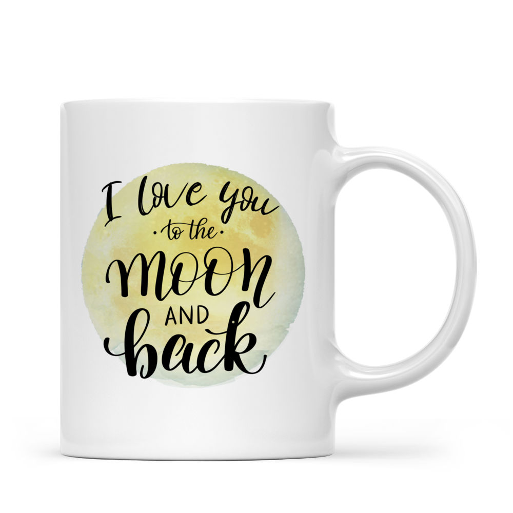 The Best Gift for Valentine's Day - I Love You To The Moon And Back (Moon), Couple and Dog/Cat Mug - Personalized Mug_2
