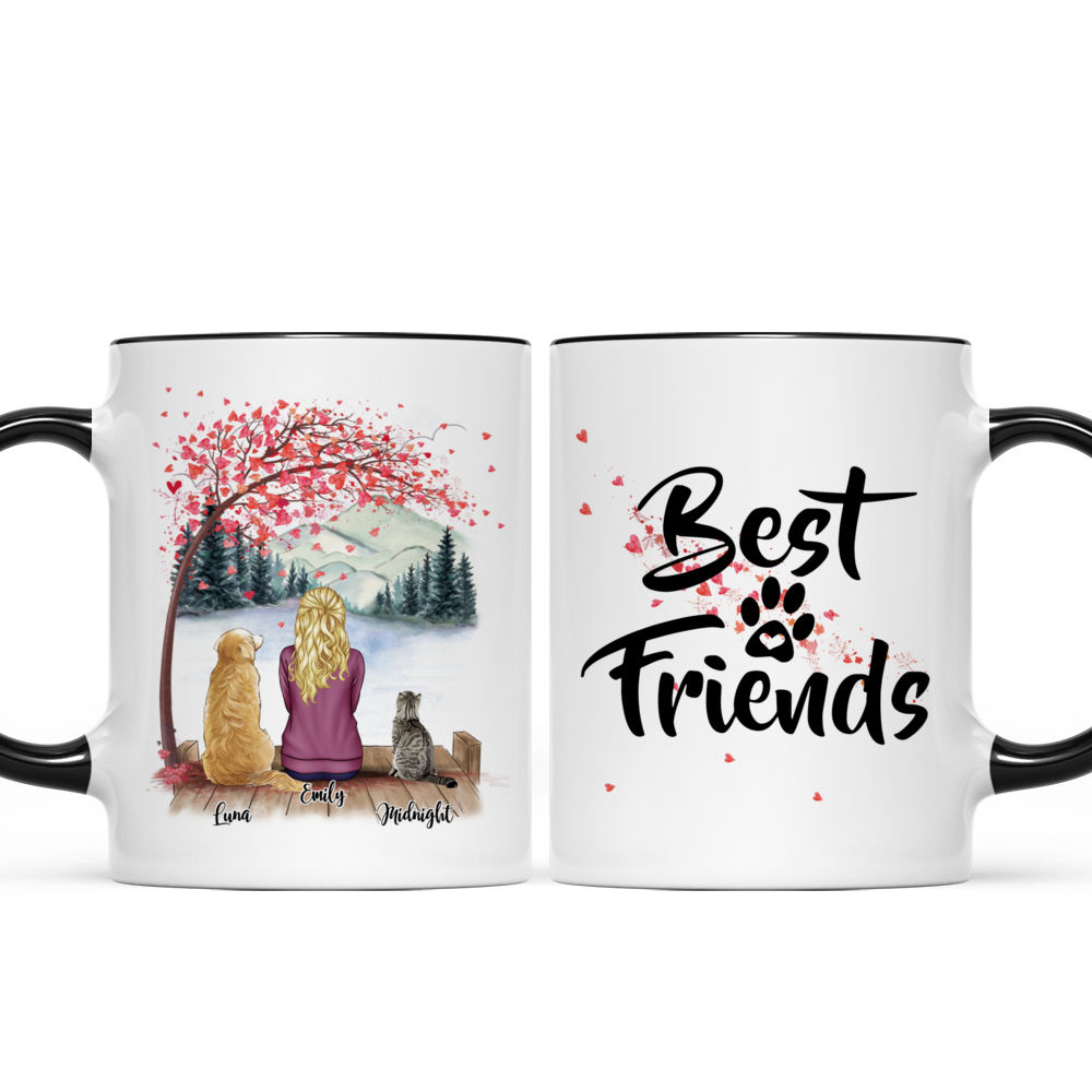 Personalized Mug - Women/Man/Boy/Girl and Cat/Dog - Best Friends