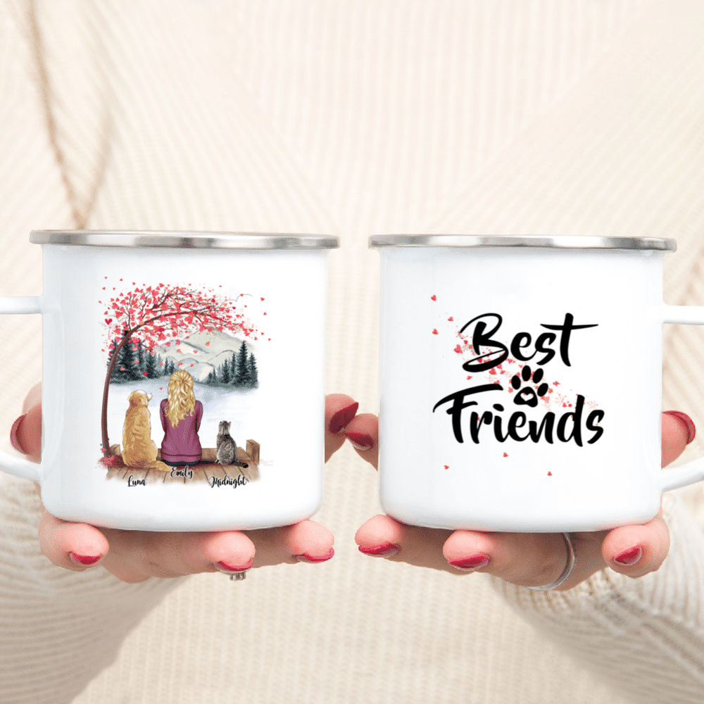 Personalized Mug - Women/Man/Boy/Girl and Cat/Dog - Best Friends