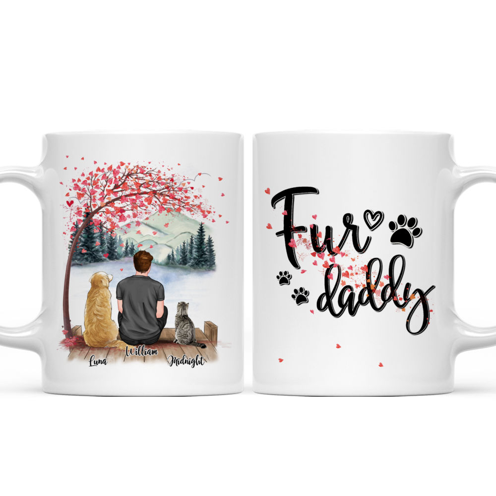 Women/Man/Boy/Girl and Cat/Dog - Fur Daddy - Personalized Mug_3