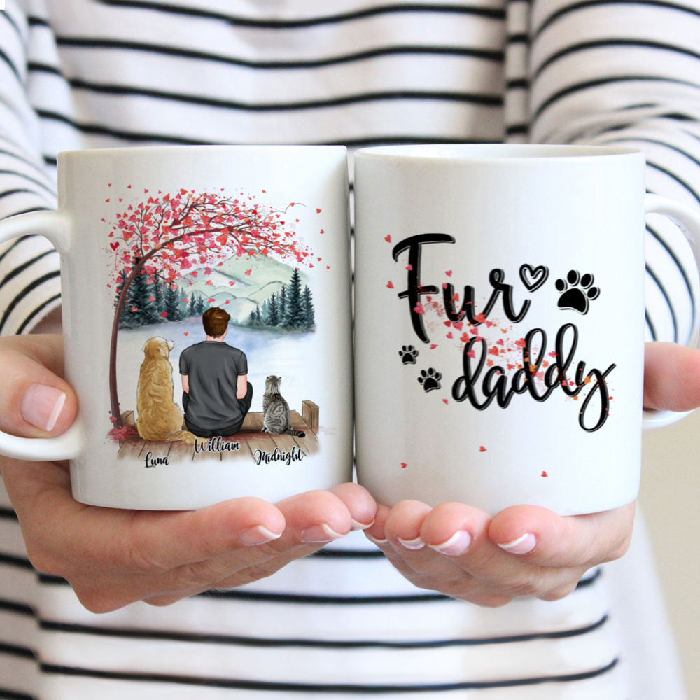 Personalized Mug - Women/Man/Boy/Girl and Cat/Dog - Fur Daddy