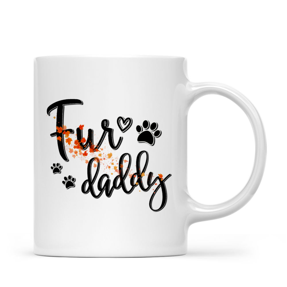 Dog Lover/Cat Lover/Pet Lover Gifts - Women/Man/Boy/Girl and Cat/Dog - Fur Daddy - Orange Color Tree (Custom Mug For Dog Lover/ Cat Lover/ Pet Lover) - Personalized Mug_2