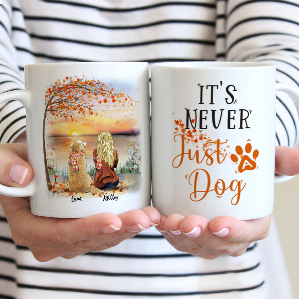 Personalized Mug - Girl and Dogs