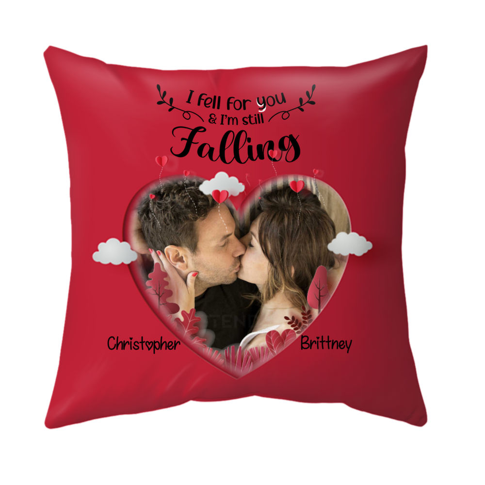 Photo Pillow - Couple - I fell for you and I'm still falling