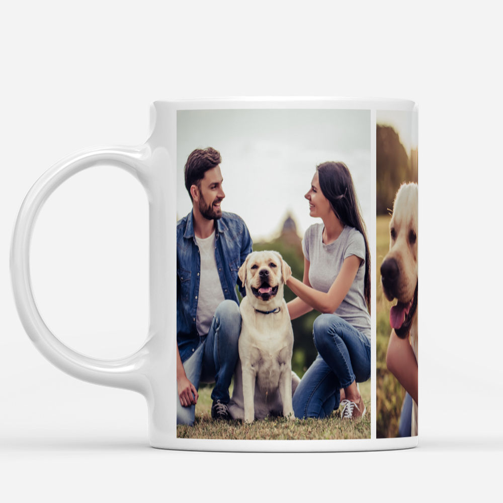 Photo Mug - Gallery of Three - Couple Photo Gifts, Wedding, Anniversary Gifts, Valentine, Christmas Gifts For Couples - Personalized Photo Mug