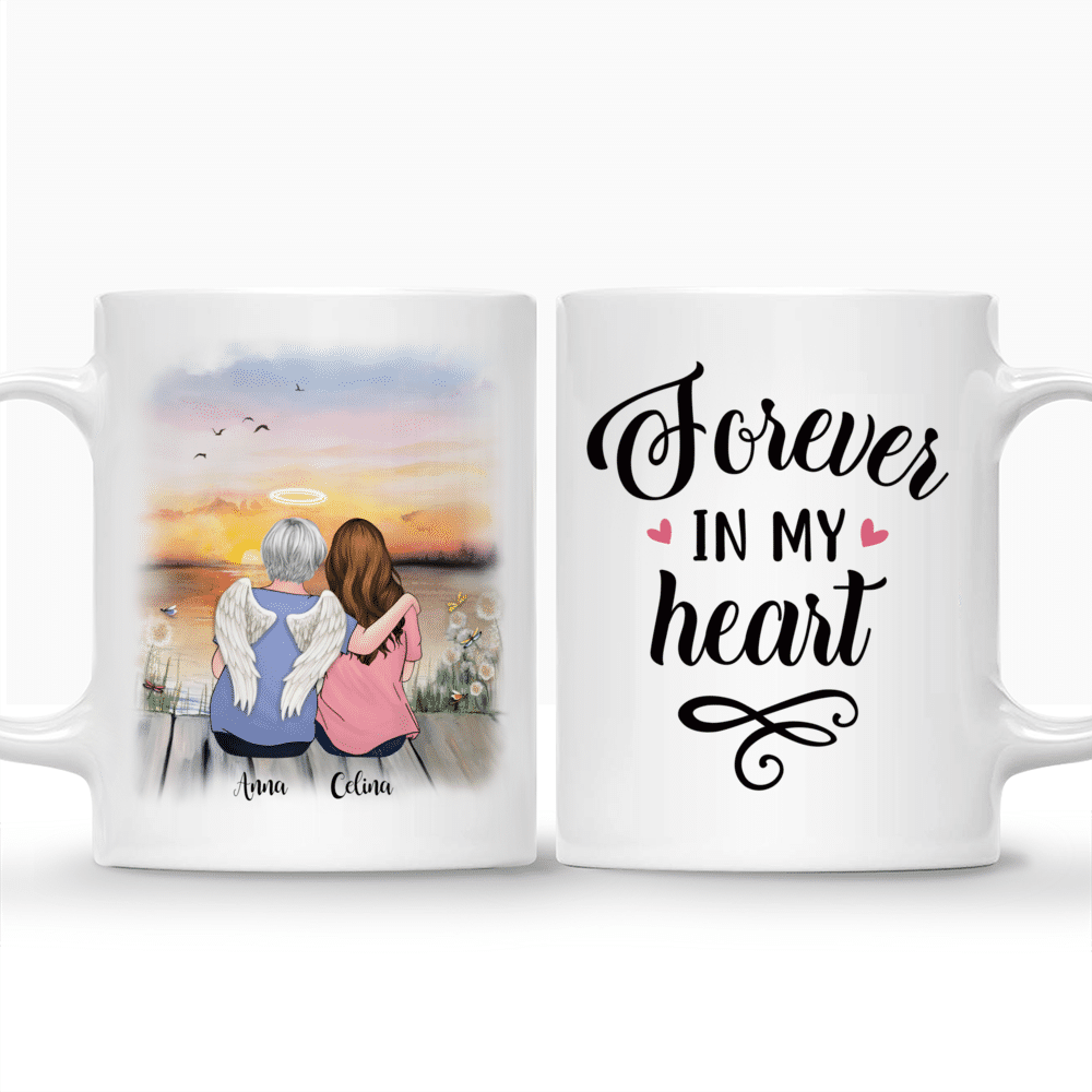 Personalized Mug - Family - Mom And Daughter - Forever In My Heart_3