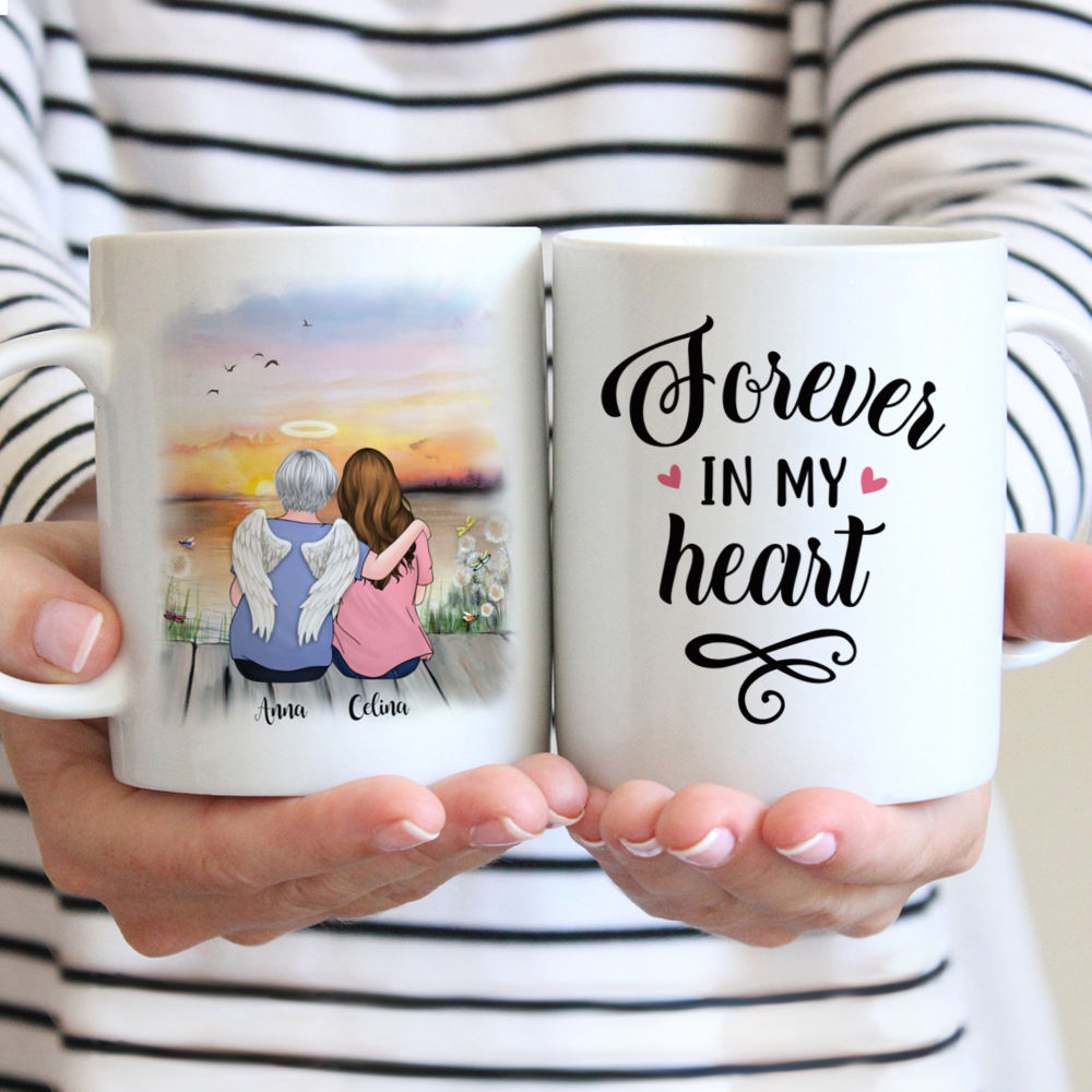 Personalized Mug - Family - Mom And Daughter - Forever In My Heart
