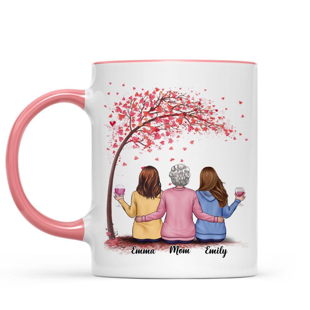 Mother Daughter Mug Mom To Daughter Believe In You - Personalized Custom Pink Gradient Gla – Gifts Wrapiness Personalized Mug