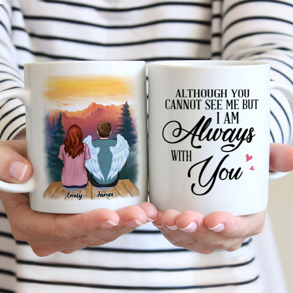 Personalized Mug - Family Memorial - Although you cannot see me but I am always with you  (11694)_3