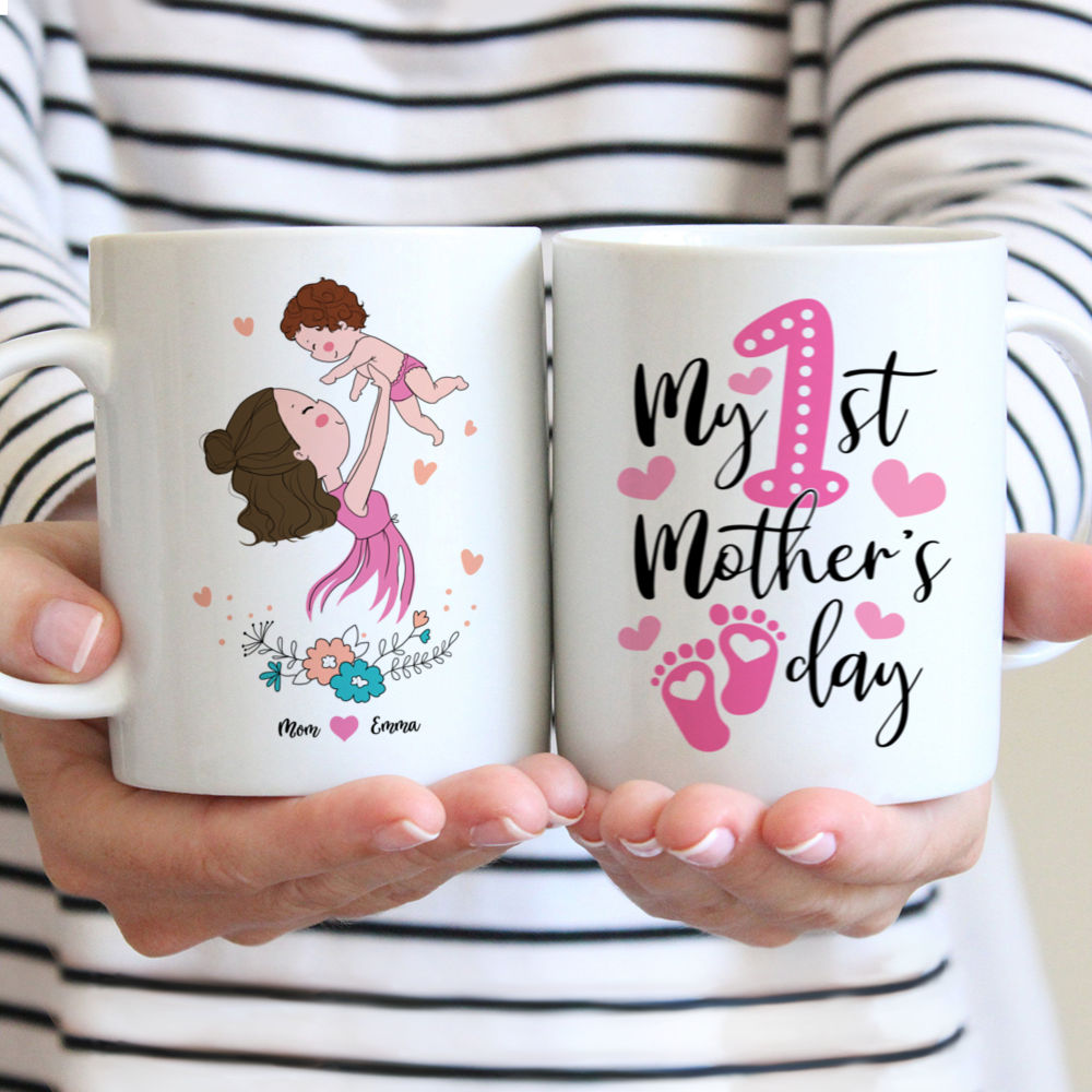 Personalized Mug - Mothers Day Mug - My 1st Mother's day - Mother's Day Gifts For Mom, New Mom