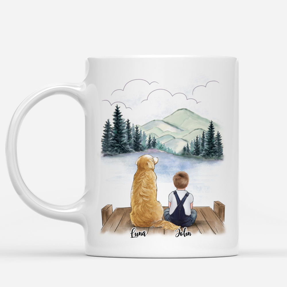 Personalized Mug - Kid and Dogs - Baby Security._1