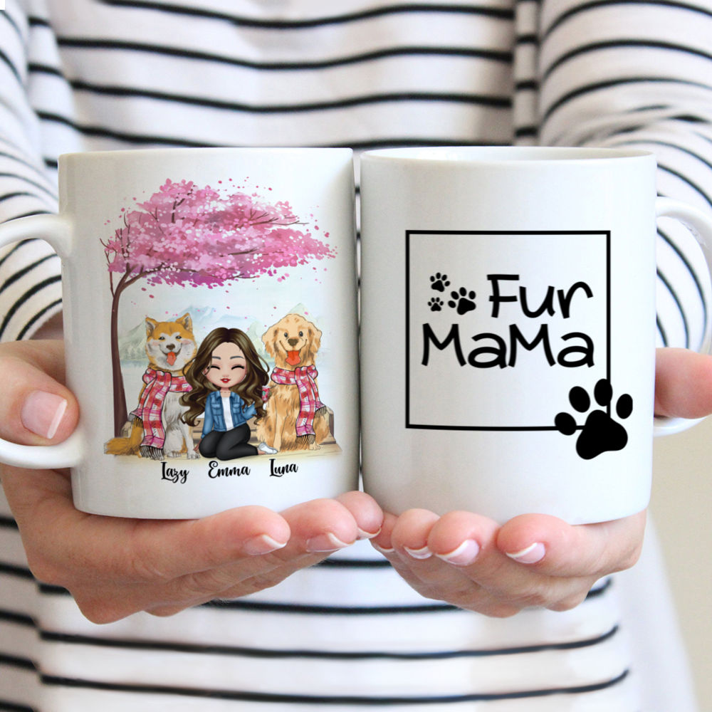 Fur Mama, Best Dog Mom Mugs, Customized Mugs for Dog Lovers, Personali -  PersonalFury