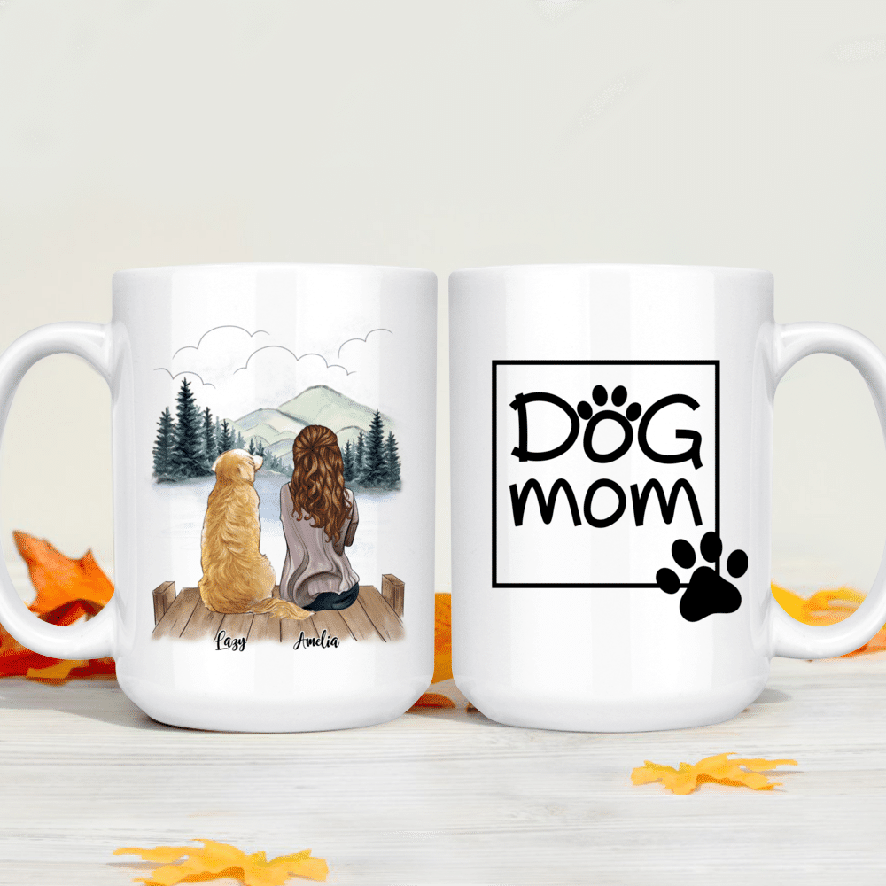 Fur Mama, Best Dog Mom Mugs, Customized Mugs for Dog Lovers