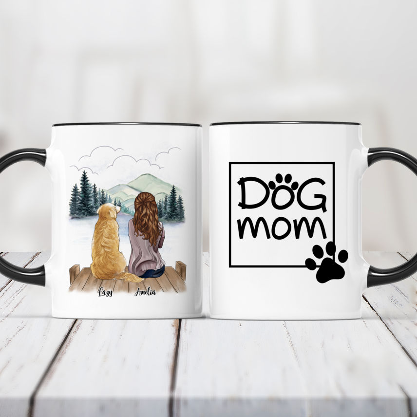 Fur Mama, Best Dog Mom Mugs, Customized Mugs for Dog Lovers