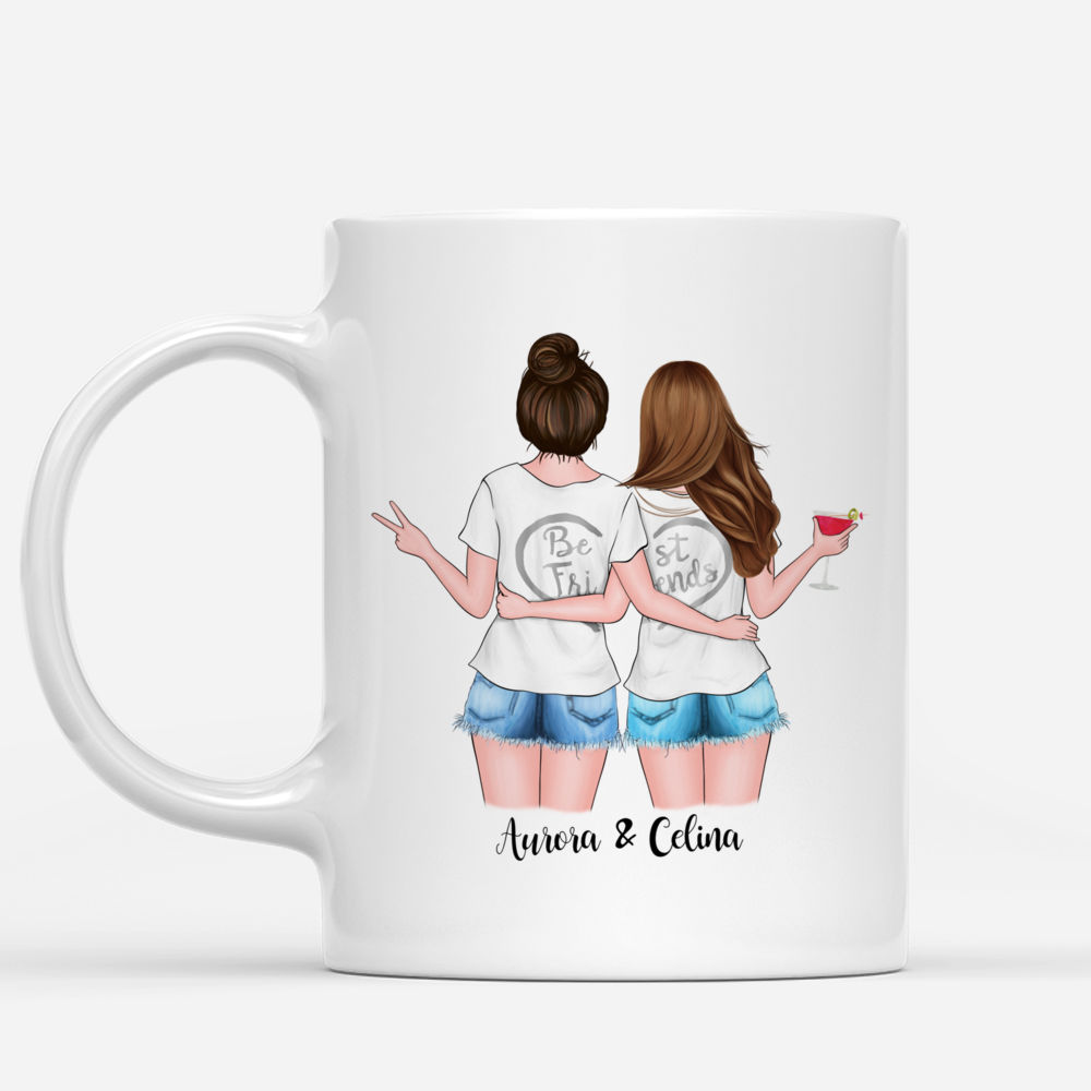 Personalized Mug - Best friends - My best friend may not be my sister by blood but shes my sister by heart_1