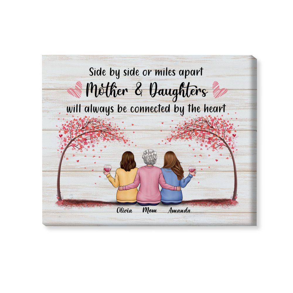 Mother & Daughter Personalized Heart Keepsake