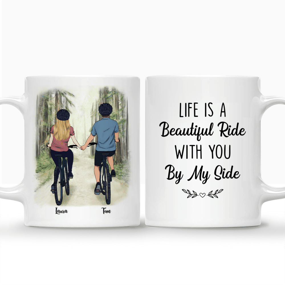 Personalized Mug - Life Is A Beautiful Ride With You By My Side_3