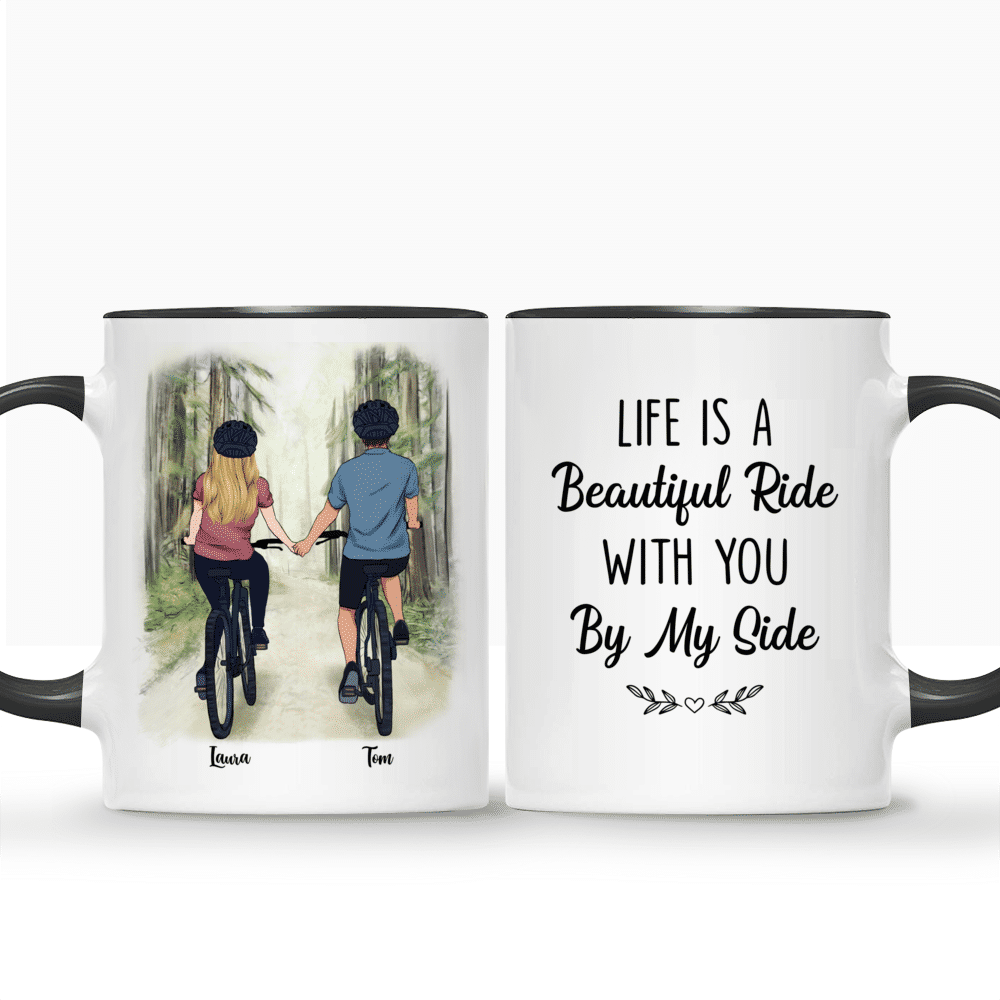 Personalized Mug - Life Is A Beautiful Ride With You By My Side_3