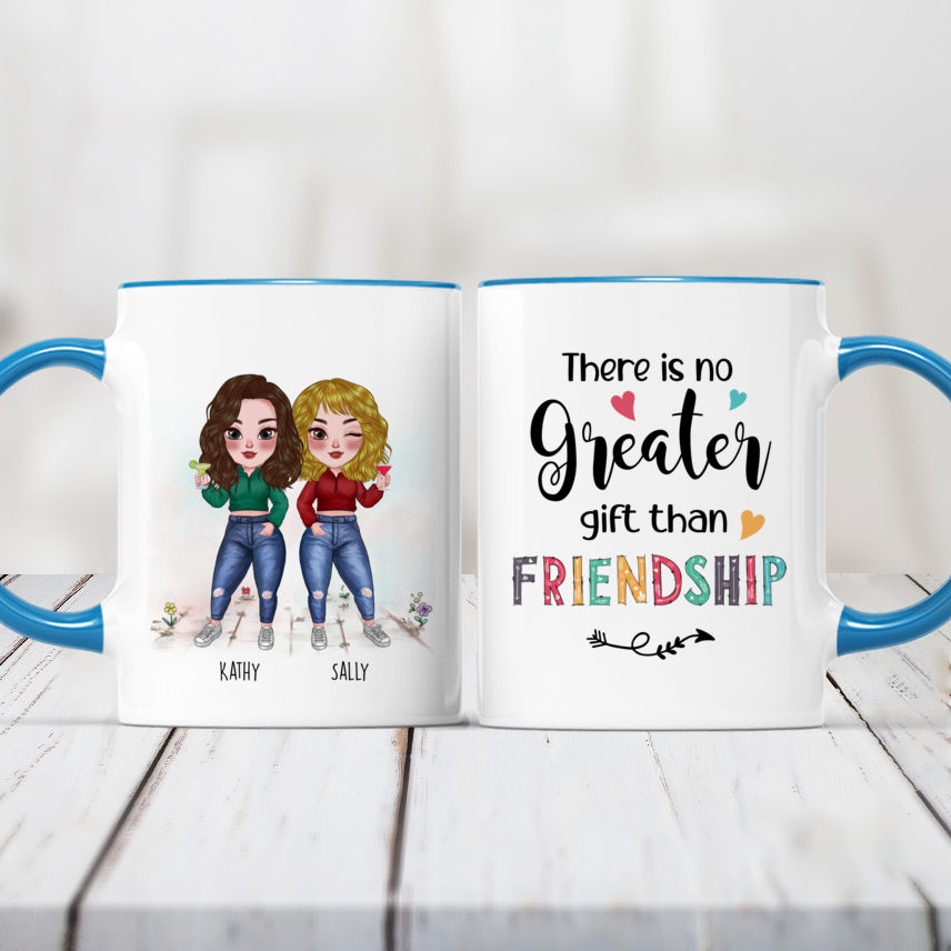 There No Greater Gift Than Friendship - Personalized Mason Jar Cup Wit –  Macorner