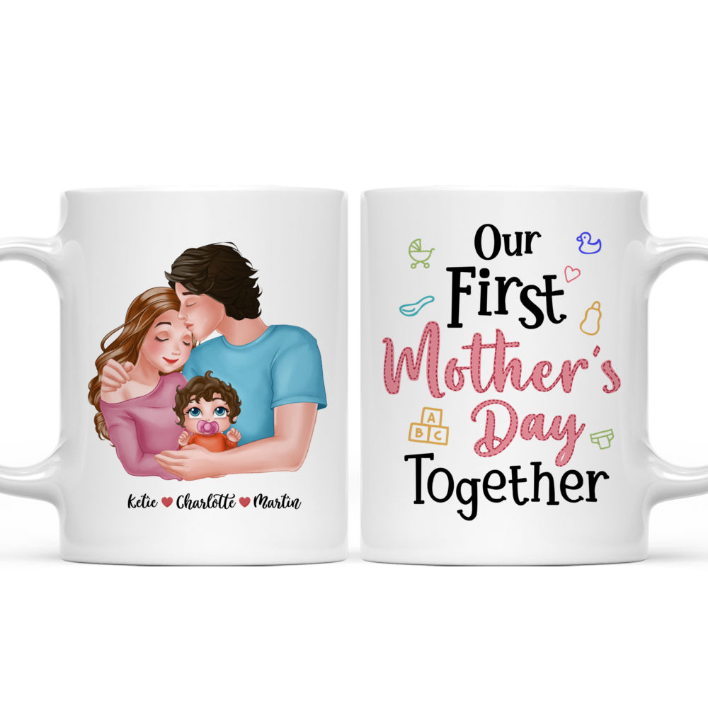 Family - Our first mother's day together - Personalized Mug_3