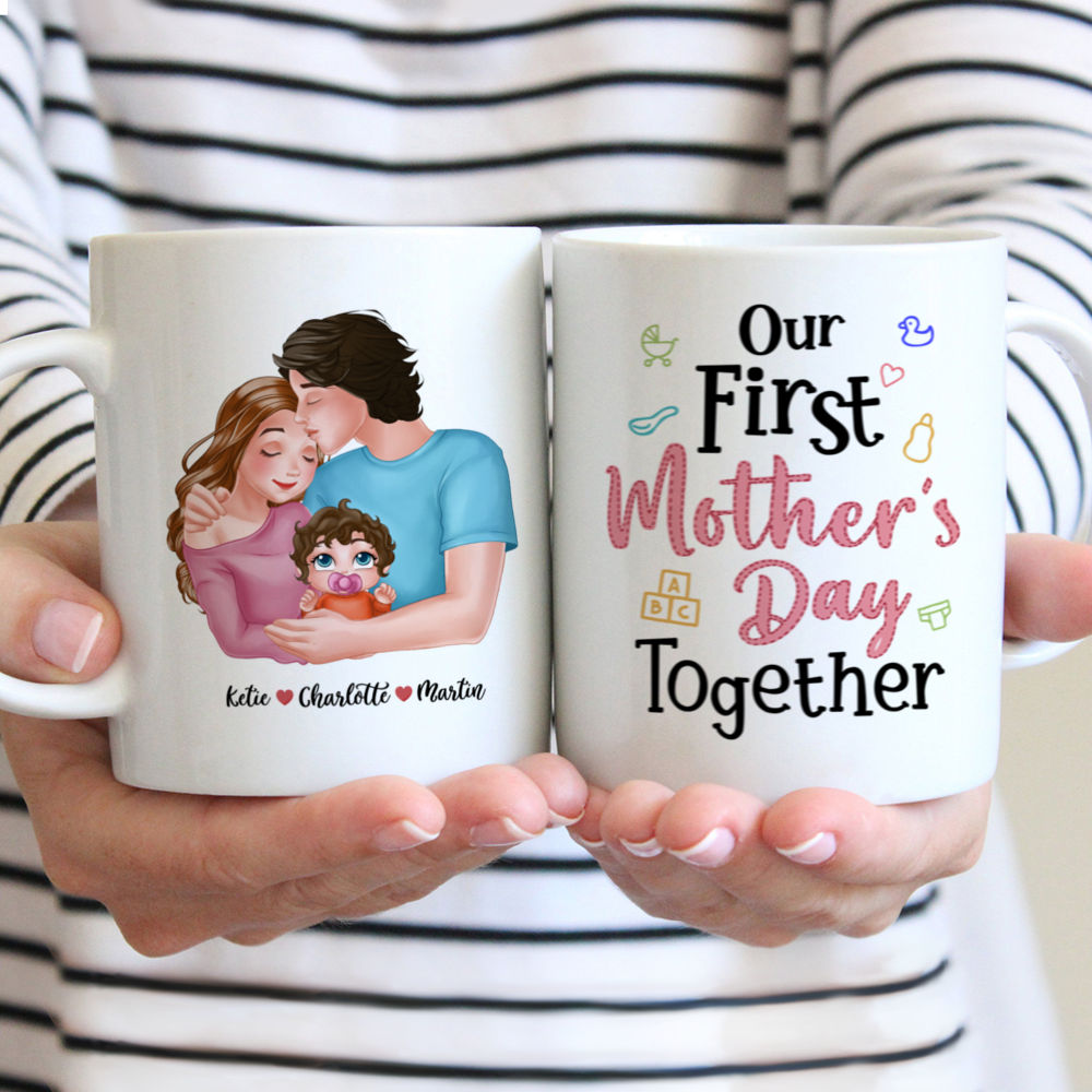 Family - Our first mother's day together - Personalized Mug