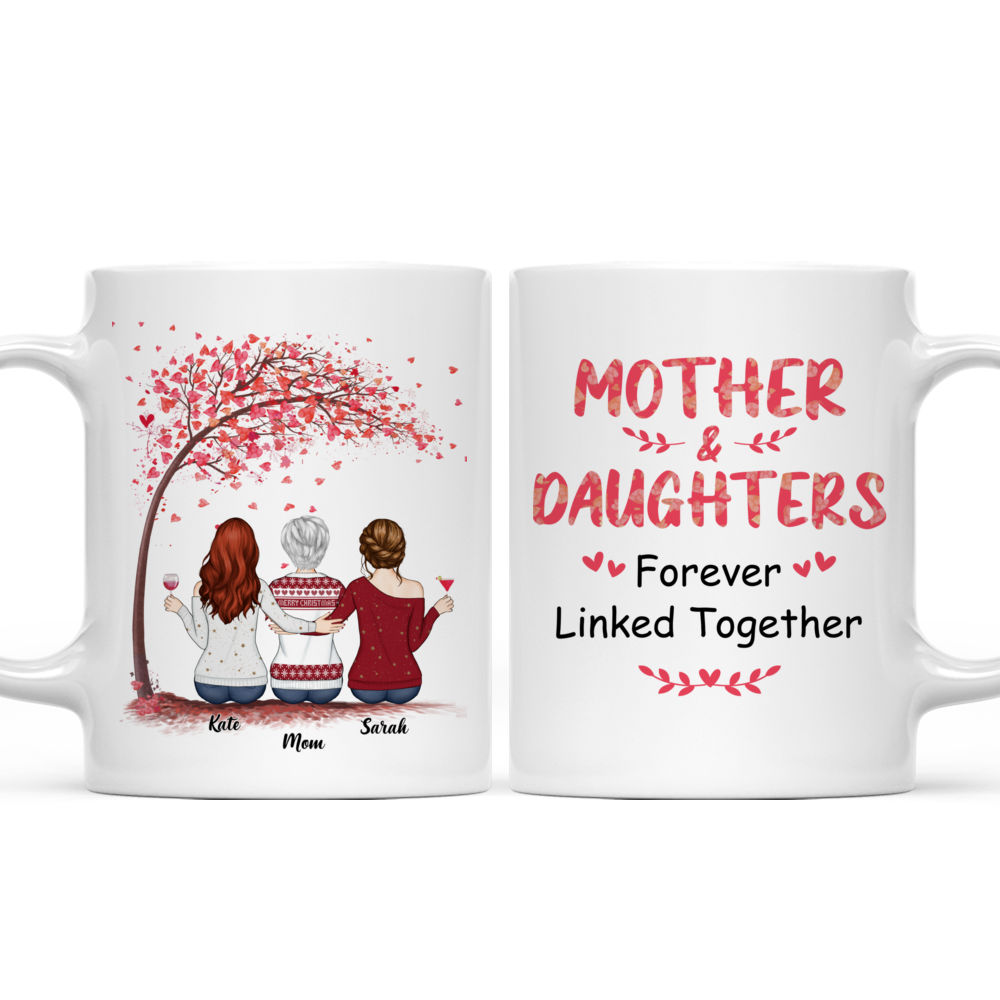 Personalized Two Daughters and Mom Mug — Glacelis