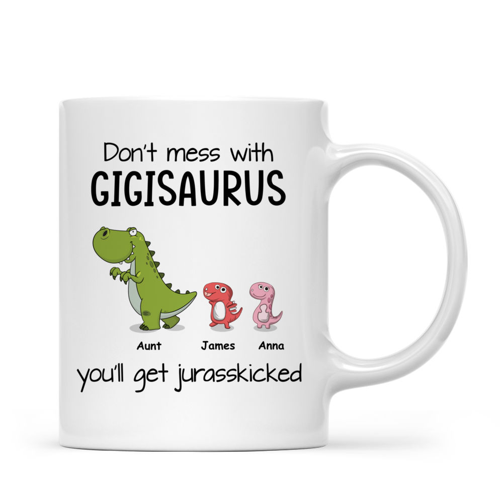 Personalized Mug - Family - Don't Mess With Mamasaurus Mug 2022