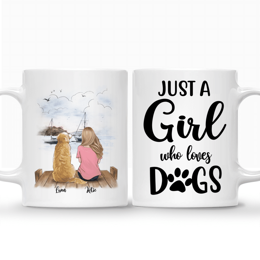  WHIDOBE Personalized Dog Mom Mug (Girl - Dog) Custom 11oz 15oz  Coffee Mug with Female Characters, Dog Breeds, Names - Customized Gift for  Her, Women, Dog Lover, Dog Owner - Dogs